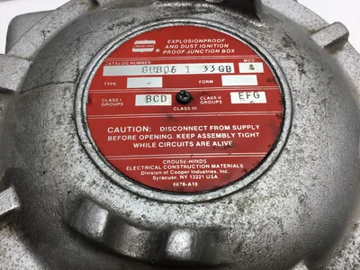 Crouse-Hinds 2 – GUB06 1 33 GB Explosionproof and Dust Ignition Proof Junction Box