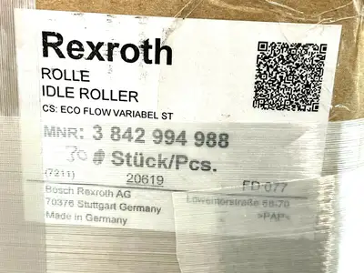 3 842 994 988 | Bosch Rexroth 3842994988 Idle Roller Steel Galvanized EcoFlow - New Other
