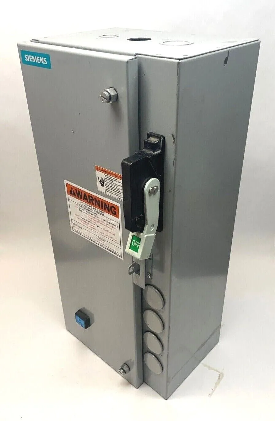 USED SIEMENS THREE PHASE COMBINATION MAGNETIC STARTER