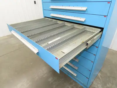 Nu-Era Modular Tool Storage Cabinet 10 Drawer 45x28x61" Stanley Vidmar Lista