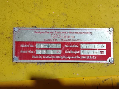 USED LIFE SCIENCE ESR-40-18