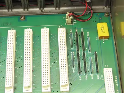 Mitsubishi FCA335MY-V PCB Slot Rack Chassis & Backplane Card Assembly MEC-M1A