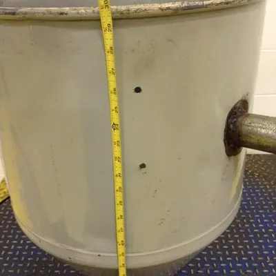USED METAL FABRICATOR HOPPER222
