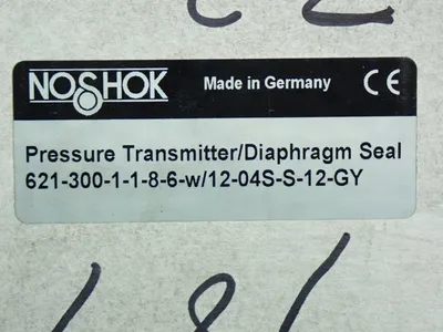 New | in-Stock NOSHOK 6213001186 W/1204SS12GY Pressure Transmitters Ohio US | HGR 24 #1006706