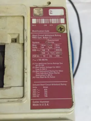 Used CUTLER-HAMMER KD-K Miscellaneous Equipment (Electrical & Power) | Surplus Asset Holdings #1202566