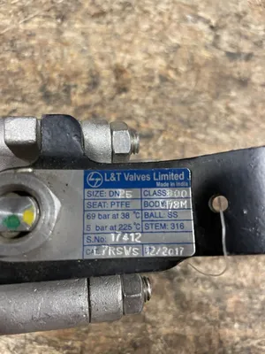 L&T 1-1/4” 316 Stainless Steel Weldable Ball Valve