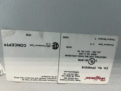 Used HOFFMAN CP486018 Electrical Panels Ohio US | HGR 24 #1357435