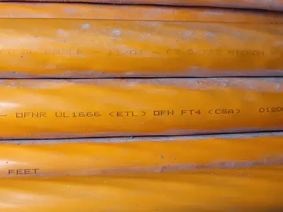 Optical Fiber Cable, 636 ft, 62.5/125 Micron