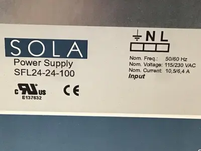 USED SOLA ELECTRIC SFL24-24-100
