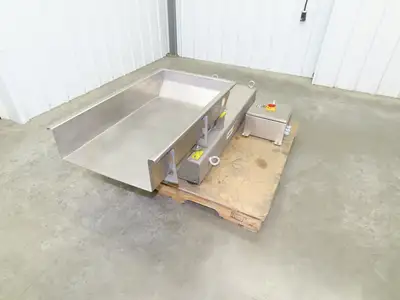 PPM WF450 Wright Linear Vibratory Conveyor Feeder 17.5" W 32.5" Long Stainless