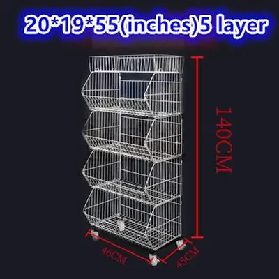 NEW CDRX 5 LAYER WIRE SHELVING