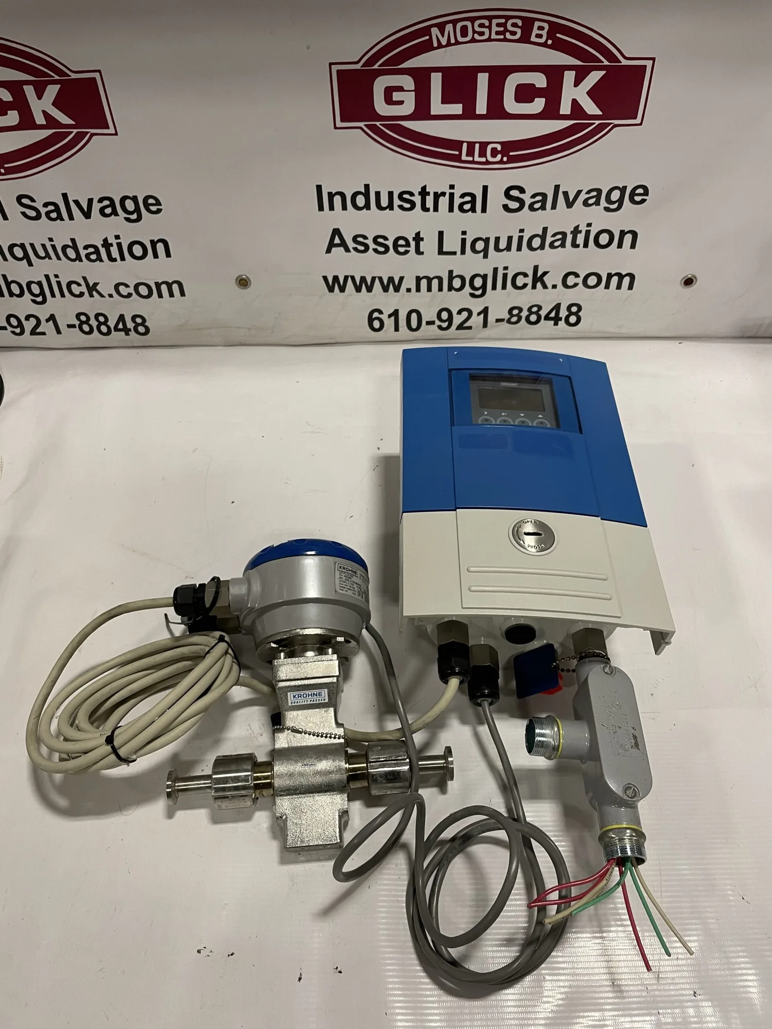 KROHNE OPTIFLUX 6000 Electromagnetic Flow Sensor/Meter 1/8” w/ IFC 300