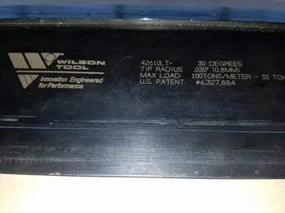 Used Press Brake Tooling – Many Types and Sizes