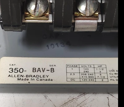 Used Allen-Bradley 350-BAV-B Relays & Switches Kentucky US | Edwards Industrial Repair #1327796