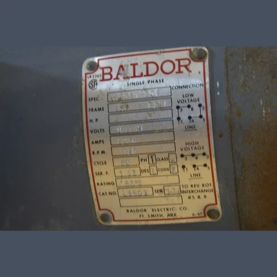 Baldor 1 HP Electric Motor