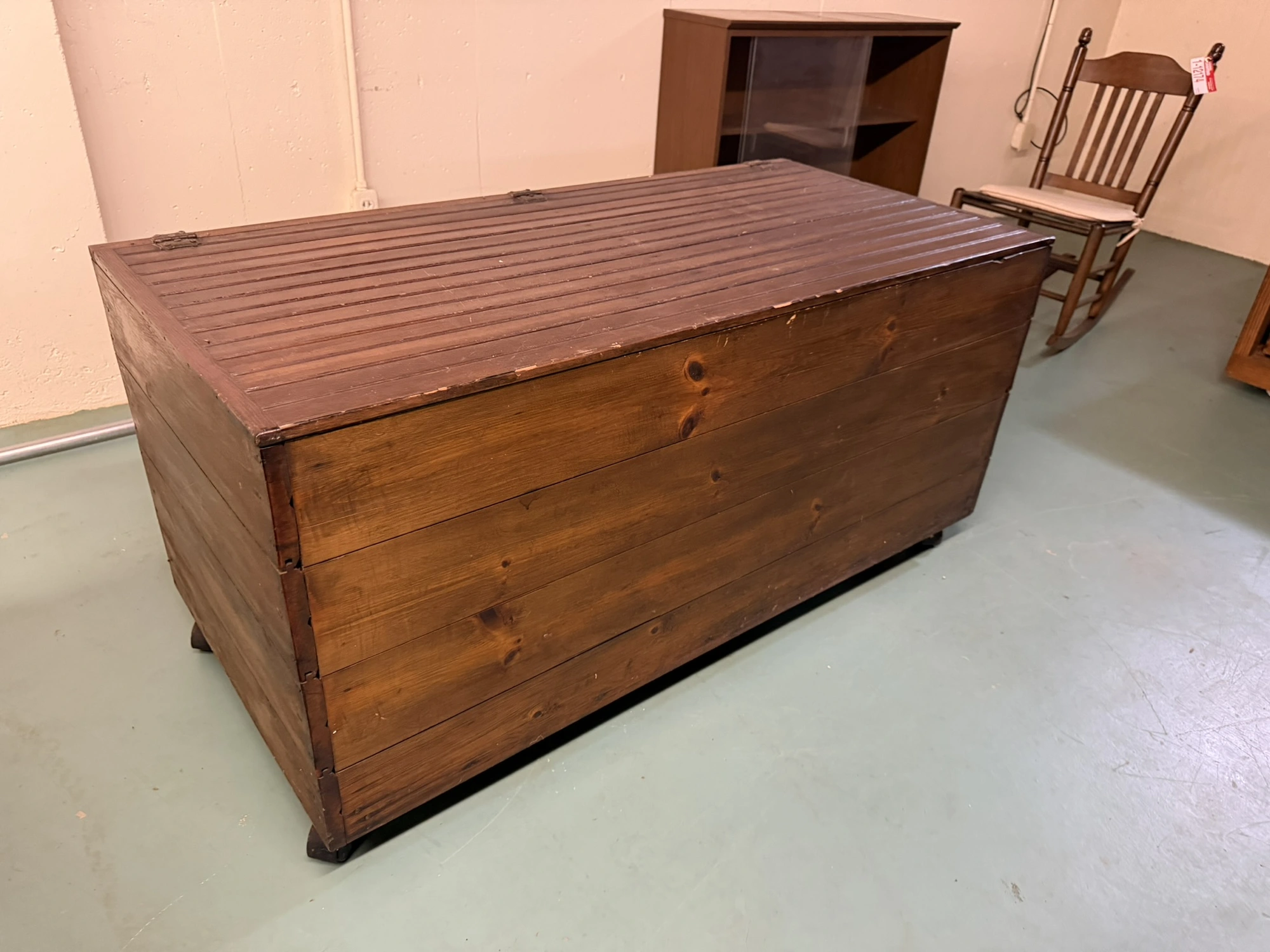 (1) cedar chest, 49.5" x 24" deep x 24" tall.