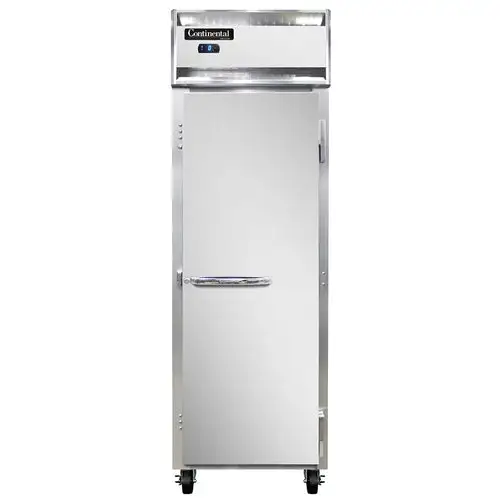Continental 1FSN 26" One Section Reach In Freezer, (1) Right Hinge Solid Door, 115v