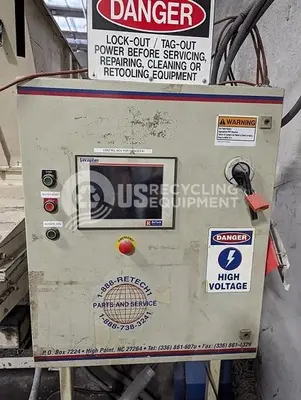USED VECOPLAN RG 52/60 SINGLE SHAFT SHREDDER SYSTEM