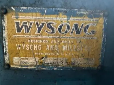 10' x 3/16" Wysong Mechanical Sq. Shear w/ Conveyor