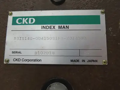 CKD RGIS140-004150S1F1-X014583 Roller Gear Cam Drive Indexer Table Metric Shaft