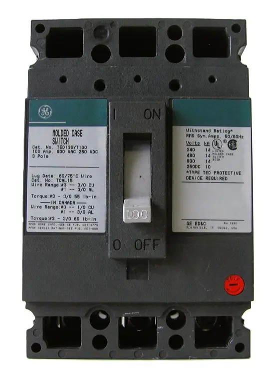 Used GE TED136YT100 Circuit Breakers California US | Bay Line Tool #1096663