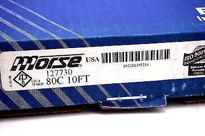 NEW MORSE 127730 ROLLER CHAIN 80C 10FT
