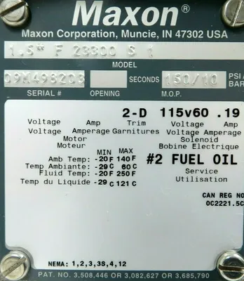 NEW MAXON F-23300-S-1 SHUTOFF VALVE 1.5" F23300S1