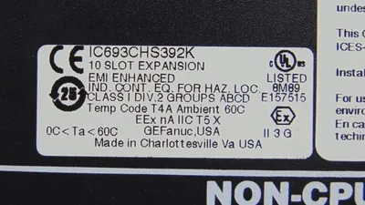 USED GE FANUC IC693CHS392K
