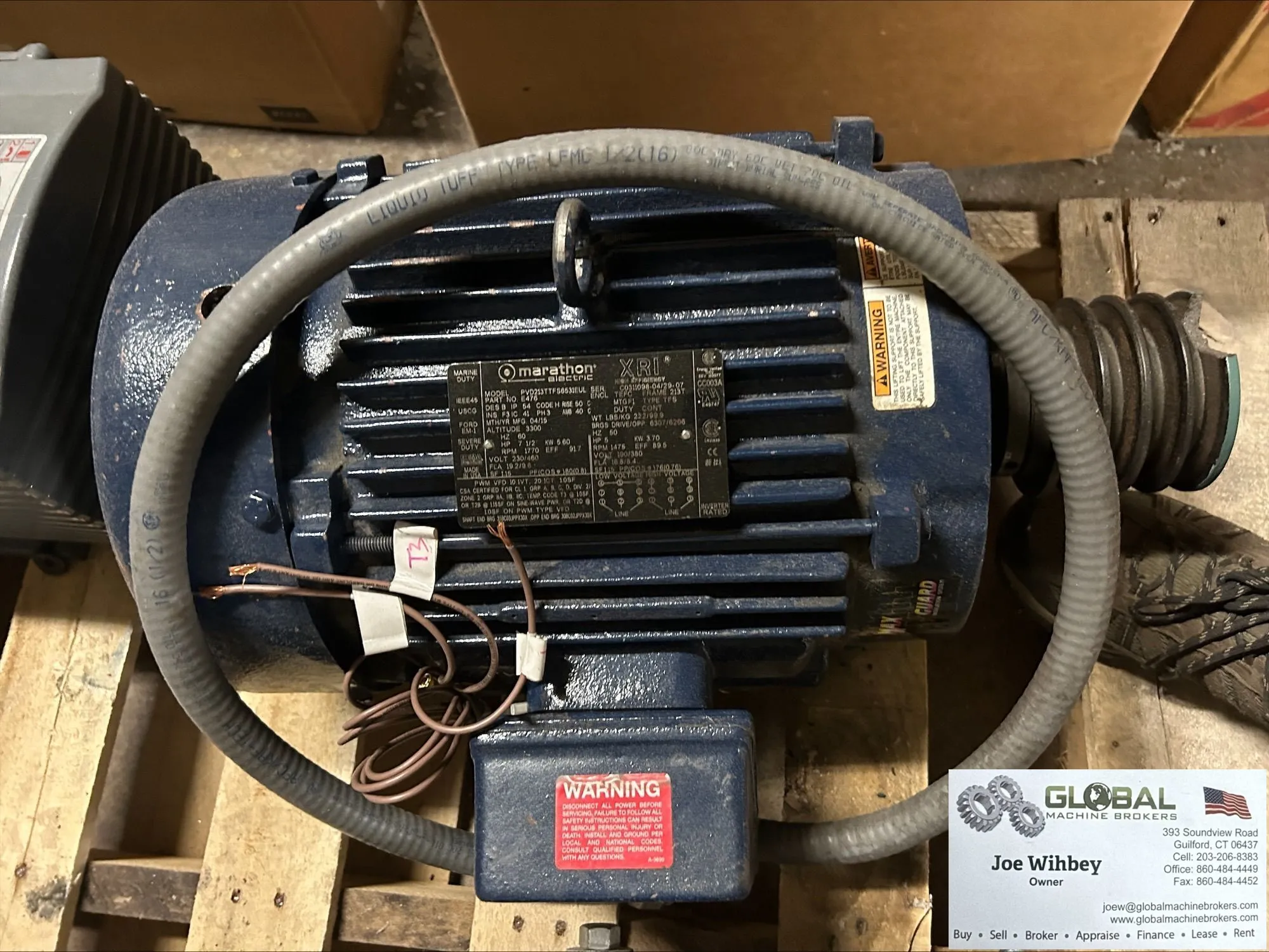 Marathon Electric 213TTFS6531 Motor - 7.5HP - 1800RPM