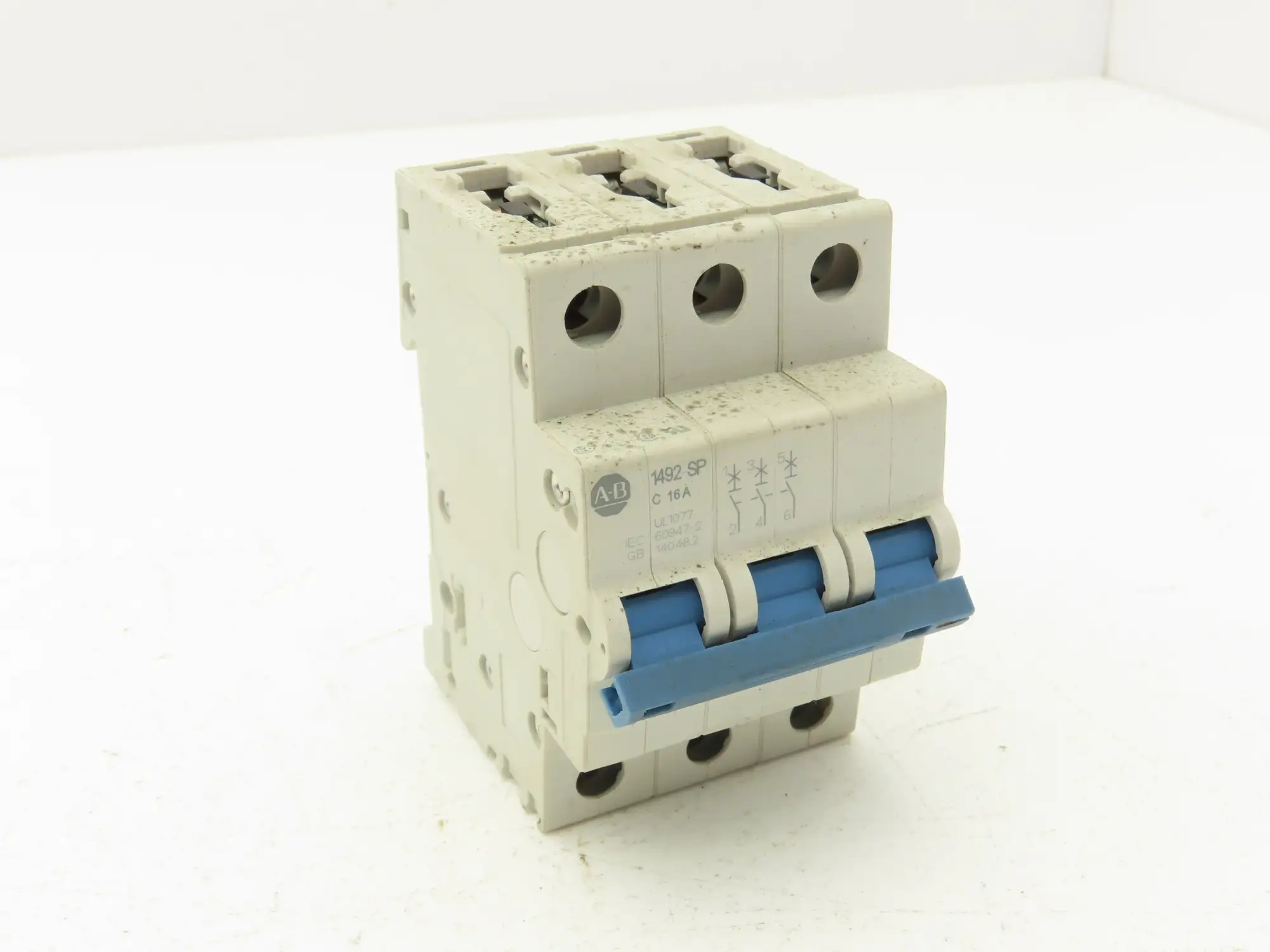 Allen Bradley 1492-SPM3C160 Circuit Breaker 16A 3 Pole 480 VAC Ser D