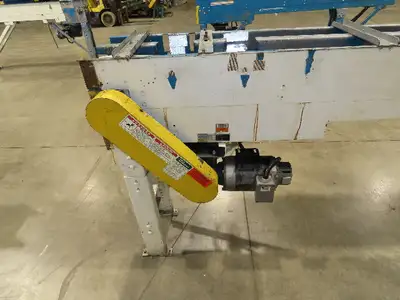 New London Engineering 12"x12' 6 Plastic Roller Belt Accumulating Conveyor 25FPM