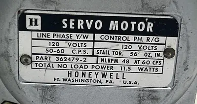 Used HONEYWELL 362479-2 Motors (misc) | Surplus Asset Holdings #1205190