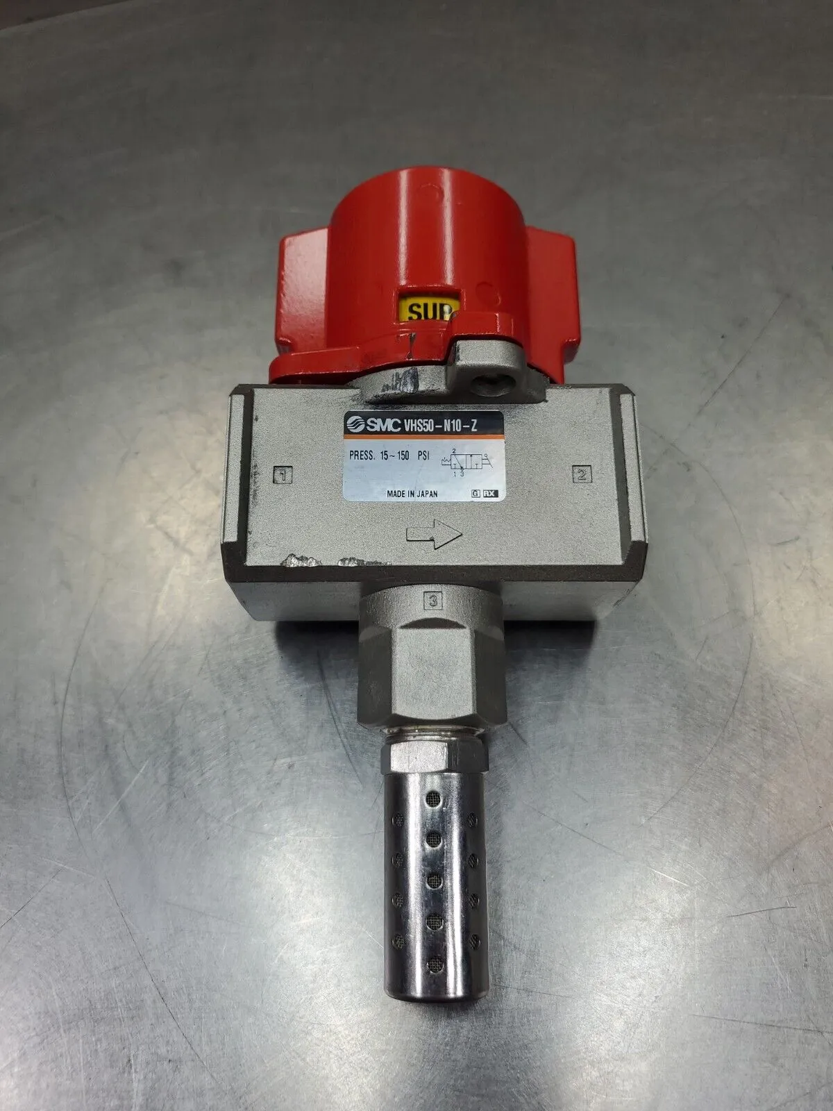 SMC VHS50-N10-Z Press. 15-150 PSI PNUEMATIC LOCKOUT VALVE. 6D
