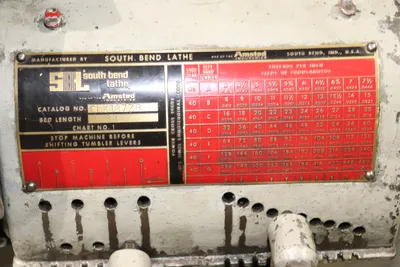 South Bend 10" x 19" Tool Room Lathe