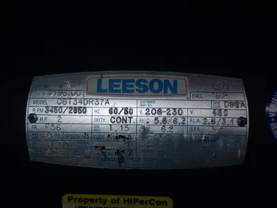 USED LEESON C6T34DR37A
