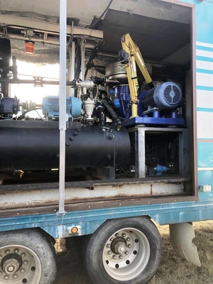 Alfa-Laval OFSX 610 crude oil dehydrator mobile system.