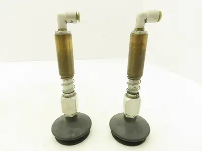 Automation Systems Spring Loaded Pneumatic Gripper Arm w/Air Duct 53mm Lot of 2