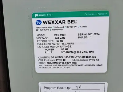 USED WEXXAR BEL 290H