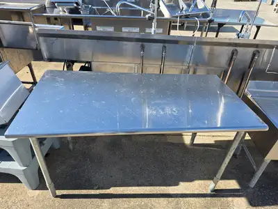 Used Falcon Restaurant Supply, Inc. Used 60" X 30" Stainless Steel Table - SS377 Food Prep Tables Illinois US | Falcon Restaurant Supply #1373764