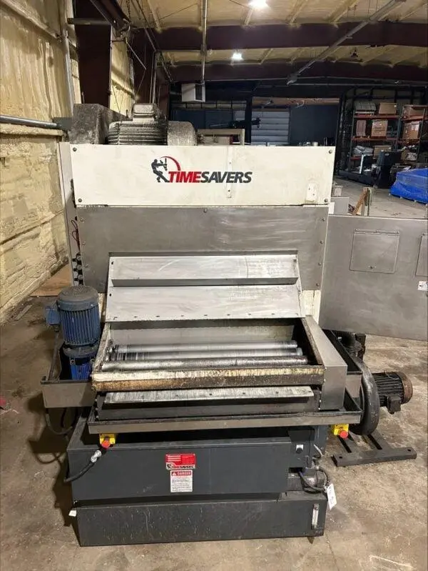 TIMESAVERS LYNX 37MWT-DBB 60 WIDE-BELT WET SANDER DEBURRING MACHINE