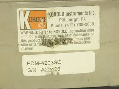Kobold EDM-4203SC Turbine Flow Rate Meter Totalizer 1"NPT Battery Powered