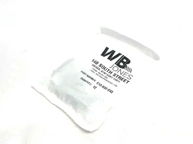 New | in-Stock WB JONES COMPRESSION SPRING, 1" LONG, 0.36" OD, 0.296" ID 12-PACK Misc Fasteners Michigan US | Maverick Industrial Sales #1091970
