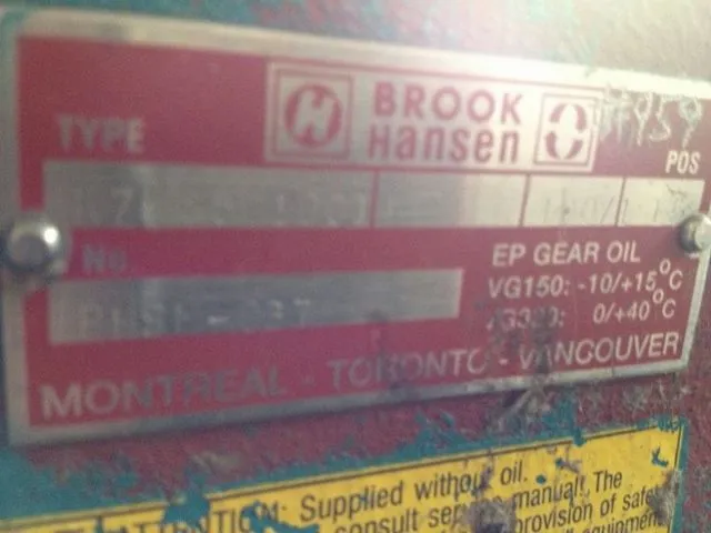 Used Brook Hansen SKZN81C1001 Gearboxes Minnesota US | Peak Machinery, Inc. #288931