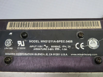 Used MINARIK _UNKNOWN_ Motor Controllers | OCO Industrial #1671278