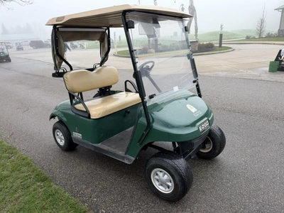 (1) 2015 E-Z-Go golf cart with a Kawasaki gas engine, includes canopy, fold-down windshield, and bal...