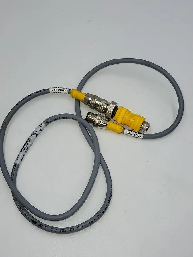 Used TURCK TURCK RK 4.4T-1-RS 4.4T CORDSET, M12 MALE TO M12 FEMALE, GRAY, 4 COND.  & SPLITTER Cable & Wire | ND Industrial Surplus #1211428