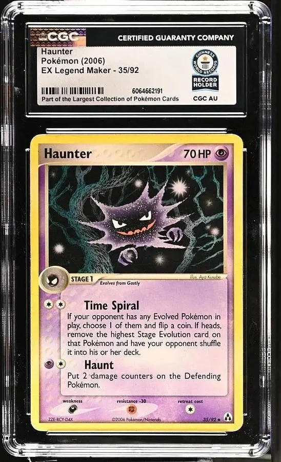 Haunter Pokémon 2006 English EX Legend Maker 35/92 CGC WORLD RECORD 1/1