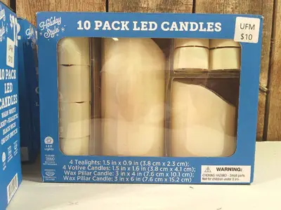 10 Pack of LED Candles (set of 4)
