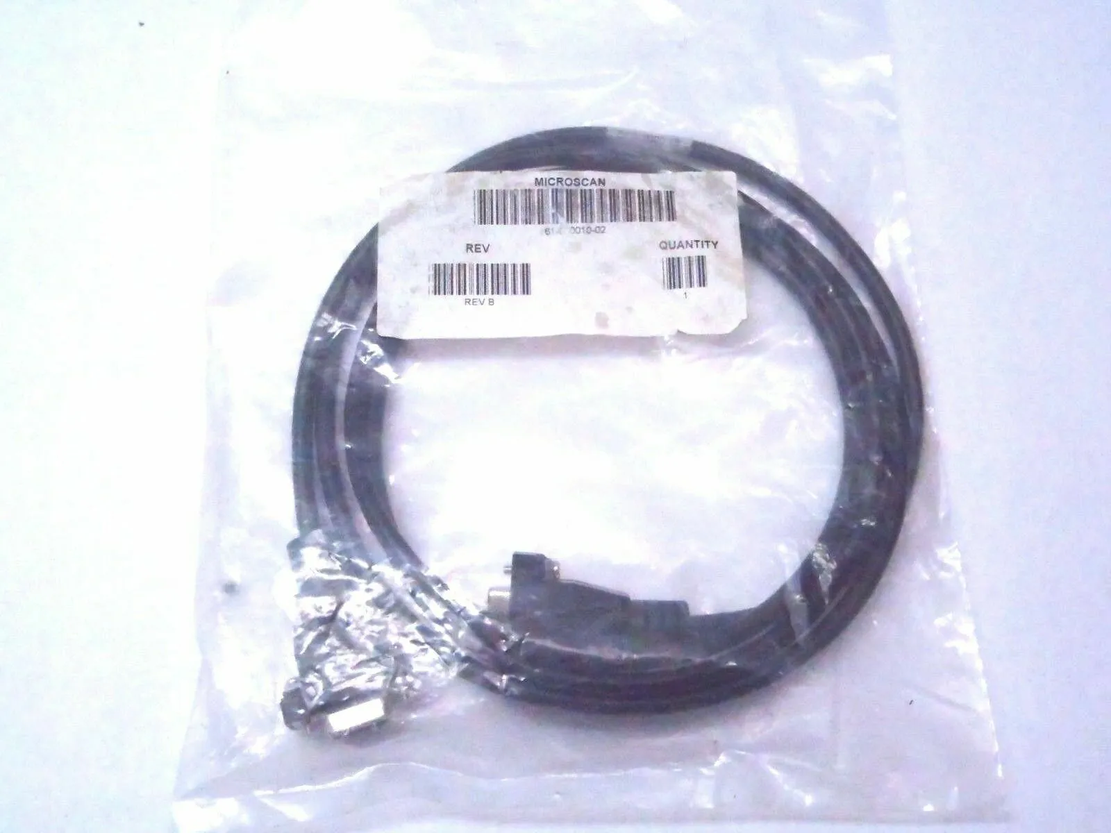 NEW MICROSCAN CABLE, COMMUNICATION, DB-9 SOCKET TO DB-9 SOCKET,