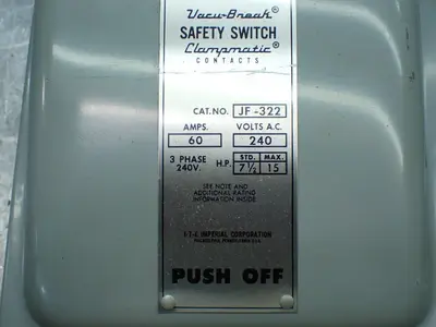 Used ITE IMPERIAL JU322 Relays & Switches Ohio US | HGR 24 #879683
